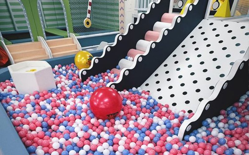 Soft play structures in a profitable indoor playground business